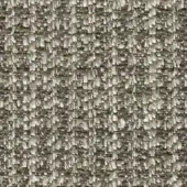 Woven fabric texture, muted gray and beige heathered tones, tight irregular weave with raised nubby surface and visible fiber detail.